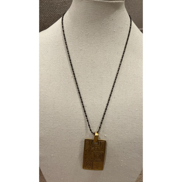 Chico’s Art Deco Pendant Necklace - Picture 4 of 7